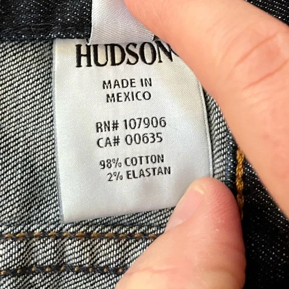 Hudson Signature Jean Jacket Denim Medium Dark Wash - Picture 6 of 10